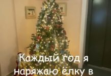 Нарядила елку в подъезде